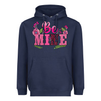Navy walentine's day be mine Heavyweight Hoodie - BarkalooDesign
