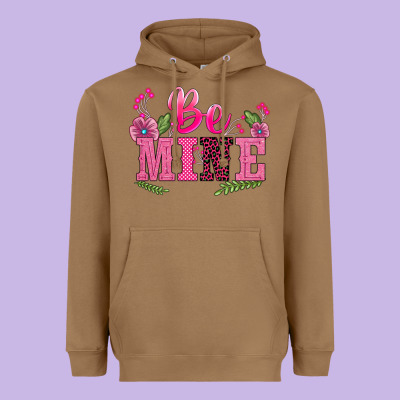Walentine's Day Be Mine Heavyweight Hoodie Designed By Barkaloodesign