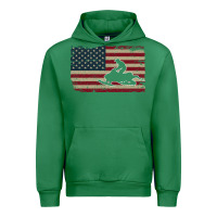 Emerald Snowmobile USA Flag Snow Sled Patriotic Snowmobiling Gift Urban Hoodie - longCreatives