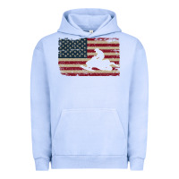 Pigment Grape Ice Snowmobile USA Flag Snow Sled Patriotic Snowmobiling Gift Urban Hoodie - longCreatives