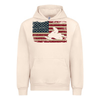 Sandshell Snowmobile USA Flag Snow Sled Patriotic Snowmobiling Gift Urban Hoodie - longCreatives