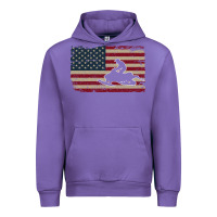 Tulip Snowmobile USA Flag Snow Sled Patriotic Snowmobiling Gift Urban Hoodie - longCreatives