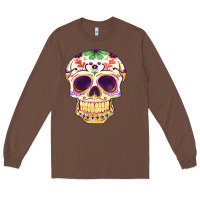 Chestnut Cinco de mayo skull Long Sleeve Tee - FaDigitalArtStudio
