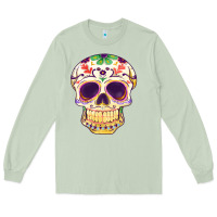 Matcha Cinco de mayo skull Long Sleeve Tee - FaDigitalArtStudio