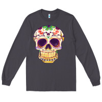 Smoke Cinco de mayo skull Long Sleeve Tee - FaDigitalArtStudio