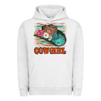 Pigment Lunar Rock cowgirl hat flowers leopard and  leather Urban Hoodie - AdoDesignShop