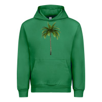 Emerald Tropical Palm Tree Urban Hoodie - longCreatives