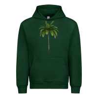 Forest Green Tropical Palm Tree Urban Hoodie - longCreatives