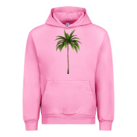 Fuchsia Pink Tropical Palm Tree Urban Hoodie - longCreatives