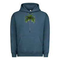 Pigment Midnight Navy Tropical Palm Tree Urban Hoodie - longCreatives