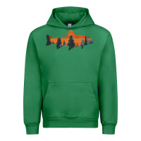 Emerald Trout Fly Fishing Nature Outdoor Fisherman Gift Urban Hoodie - longCreatives