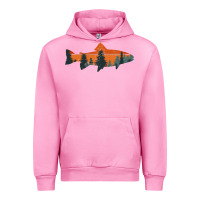 Fuchsia Pink Trout Fly Fishing Nature Outdoor Fisherman Gift Urban Hoodie - longCreatives
