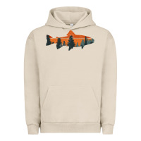 Pigment French Oak Trout Fly Fishing Nature Outdoor Fisherman Gift Urban Hoodie - longCreatives