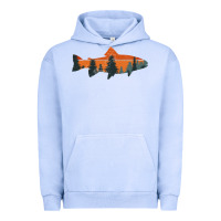 Pigment Grape Ice Trout Fly Fishing Nature Outdoor Fisherman Gift Urban Hoodie - longCreatives