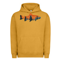 Pigment Peanut Butter Trout Fly Fishing Nature Outdoor Fisherman Gift Urban Hoodie - longCreatives