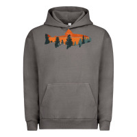 Pigment Tornado Trout Fly Fishing Nature Outdoor Fisherman Gift Urban Hoodie - longCreatives