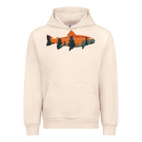 Sandshell Trout Fly Fishing Nature Outdoor Fisherman Gift Urban Hoodie - longCreatives