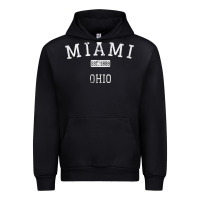 Black Miami Ohio OH Vintage Urban Hoodie - longCreatives