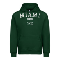 Forest Green Miami Ohio OH Vintage Urban Hoodie - longCreatives