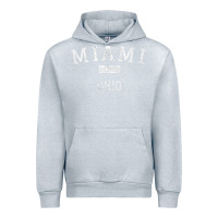 Heather Grey Miami Ohio OH Vintage Urban Hoodie - longCreatives