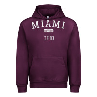 Mauve Wine Miami Ohio OH Vintage Urban Hoodie - longCreatives