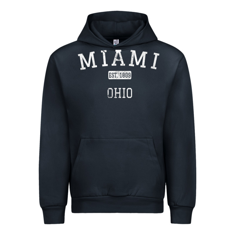 Miami Ohio Oh Vintage Urban Hoodie by longCreatives | Teevron