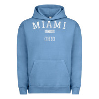 Pigment Pebble Blue Miami Ohio OH Vintage Urban Hoodie - longCreatives