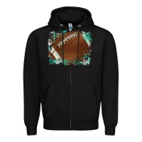 Black sports football background Zipper Hoodie - Artiststas