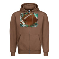 Chestnut sports football background Zipper Hoodie - Artiststas