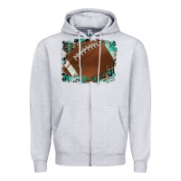 Heather Grey sports football background Zipper Hoodie - Artiststas