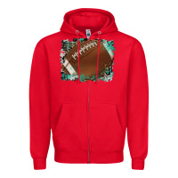 Red sports football background Zipper Hoodie - Artiststas