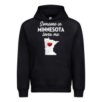 Black Someone In Minnesota Loves Me  Minnesota  MN Urban Hoodie - longCreatives