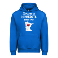 Cobalt Someone In Minnesota Loves Me  Minnesota  MN Urban Hoodie - longCreatives