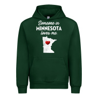 Forest Green Someone In Minnesota Loves Me  Minnesota  MN Urban Hoodie - longCreatives