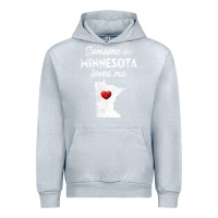 Heather Grey Someone In Minnesota Loves Me  Minnesota  MN Urban Hoodie - longCreatives