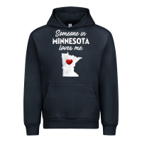 Navy Someone In Minnesota Loves Me  Minnesota  MN Urban Hoodie - longCreatives