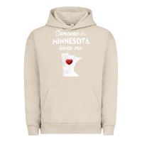 Pigment French Oak Someone In Minnesota Loves Me  Minnesota  MN Urban Hoodie - longCreatives