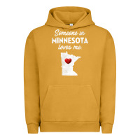 Pigment Peanut Butter Someone In Minnesota Loves Me  Minnesota  MN Urban Hoodie - longCreatives