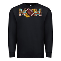 Black american football mom Premium Sweatshirt - BarkalooDesign