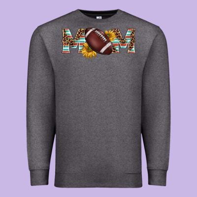 American Football Mom Premium Sweatshirt Designed By Barkaloodesign