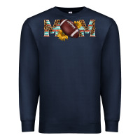 Navy american football mom Premium Sweatshirt - BarkalooDesign