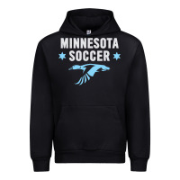 Black Minnesota Soccer Fan Gear  FC , United T Urban Hoodie - longCreatives