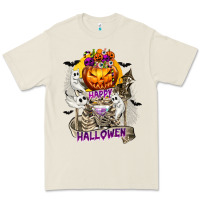 Bone Happy Halloween with Skeleton Premium Tee - texasbilliewilder