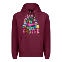 Burgundy Easter Premium Hoodie - CowhideDigitalArt