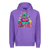 Purple Easter Premium Hoodie - CowhideDigitalArt