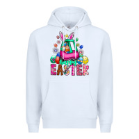 White Easter Premium Hoodie - CowhideDigitalArt