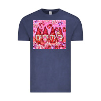 Vintage Denim Love gnomies with gift boxes tumbler Vintage Tee - HowdyJamesFarm