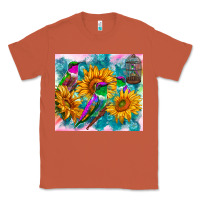 Copper hummingbirds sunflower Classic Tee - TumblerDesignByShophia