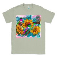 Matcha hummingbirds sunflower Classic Tee - TumblerDesignByShophia