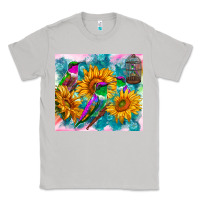 Moon Dust hummingbirds sunflower Classic Tee - TumblerDesignByShophia